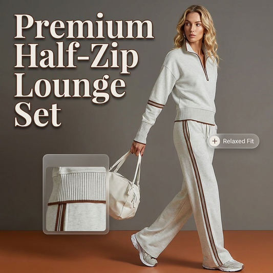 🎁New Arrivals 50% OFF💥Women's Half-Zip Tracksuit Set