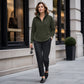 🧥✨ Women's Quarter Zip Pullover – Soft Stretch,Ribbed Texture, Relaxed Fit 🔥🌸