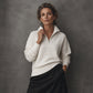 🧥✨ Women's Quarter Zip Pullover – Soft Stretch,Ribbed Texture, Relaxed Fit 🔥🌸