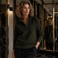 🧥✨ Women's Quarter Zip Pullover – Soft Stretch,Ribbed Texture, Relaxed Fit 🔥🌸