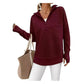 🧥✨ Women's Quarter Zip Pullover – Soft Stretch,Ribbed Texture, Relaxed Fit 🔥🌸