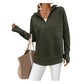 🧥✨ Women's Quarter Zip Pullover – Soft Stretch,Ribbed Texture, Relaxed Fit 🔥🌸