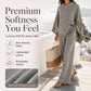 ⌛Limited-time offer-Women's Loose Hooded Cape Top & Wide-Leg Pants Set