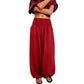 💖Women's Casual Smocked Waist Harem Pants – Relaxed Fit Pants For Effortless Everyday Comfort 🤍