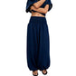 💖Women's Casual Smocked Waist Harem Pants – Relaxed Fit Pants For Effortless Everyday Comfort 🤍