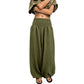 💖Women's Casual Smocked Waist Harem Pants – Relaxed Fit Pants For Effortless Everyday Comfort 🤍