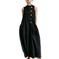 ✨Women's Chic Sleeveless Button Maxi Dress – Elegant Flowing Fit For Effortless Everyday Style🤍
