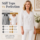 🌸Women's Ruffle V-Neck 3/4 Sleeve Polka Dot Top – Effortless Everyday Style 🤍
