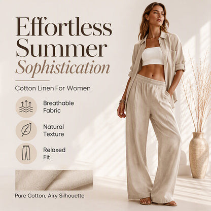 👖 Women's Elastic Waist Wide-Leg Pants – Flattering Relaxed Fit For Everyday Comfort & Style 🤍