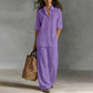 Bestseller👚 Casual Shirt & Wide-Leg Pants Set – Effortless Coordination & All-Day Comfort for Every Look