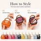 👜💛 LIMITED TIME 50% OFF! 🔑Mini Shell Bag Keychain – PU Leather Lipstick Coin Purse with Golden Padlock & Tassel