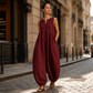 ☀️Women's Sleeveless V-Neck Wide-Leg Jumpsuit With Pockets– Effortless Chic With Pockets For Everyday Style🤍