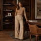 ✨ Women's High-Waisted Striped Wide-Leg Trousers – Flattering Fit For Effortless Everyday Style 🤍