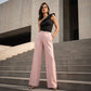 ✨ Women's High-Waisted Striped Wide-Leg Trousers – Flattering Fit For Effortless Everyday Style 🤍