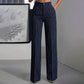 ✨ Women's High-Waisted Striped Wide-Leg Trousers – Flattering Fit For Effortless Everyday Style 🤍