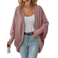 ✨ Women's Batwing Sleeve Knit Cardigan – Relaxed Fit Layer For Effortless Everyday Style 🤍