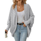 ✨ Women's Batwing Sleeve Knit Cardigan – Relaxed Fit Layer For Effortless Everyday Style 🤍