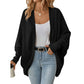 ✨ Women's Batwing Sleeve Knit Cardigan – Relaxed Fit Layer For Effortless Everyday Style 🤍