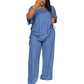 ✨Women’s Casual V-Neck Top & Wide-Leg Pants Set– Effortless Chic Comfort For Everyday Style🤍