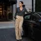 ⏳LIMITED OFFER 70% OFF🌞Women's High Waisted Cargo Pants Relaxed Fit Straight Leg Utility Trousers with Pockets