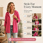✨ Women's 3/4 Sleeve Hooded Knit Cardigan – Soft Lightweight Layer For Effortless Everyday Style 🤍