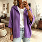 ✨ Women's 3/4 Sleeve Hooded Knit Cardigan – Soft Lightweight Layer For Effortless Everyday Style 🤍