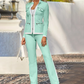 Women's 2-Piece Color-Block Tracksuit Set