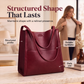 ✨ Women's Premium PU Leather Handbag – Stylish 2-Way Shoulder & Crossbody Bag For Everyday Elegance 👜