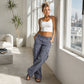 ⏰🍂Autumn Early Bird Sale-Women's Vintage Wide Leg Cargo Pants
