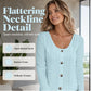 🍂Women's Casual Round Neck Pointelle Long Sleeve Top– Elegant Relaxed Fit For Effortless Everyday Style 🤍