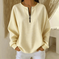 ✨ Women's Striped Zip-Up Top – Casual Long Sleeve Sweatshirt For Effortless Everyday Style 🤍