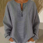 ✨ Women's Striped Zip-Up Top – Casual Long Sleeve Sweatshirt For Effortless Everyday Style 🤍