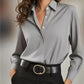 👚New Arrivals - Satin Button-Front Shirt – Soft Fluid Drape & Versatile Pairing for Any Occasion