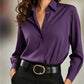 👚New Arrivals - Satin Button-Front Shirt – Soft Fluid Drape & Versatile Pairing for Any Occasion