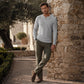 ⌛Limited-Time Offer-Men's Waffle Knit Long Sleeve Henley Shirt