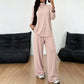 ☁️Women's Turtleneck Top & Wide-Leg Pants Set – Elegant Two-Piece Outfit For Cosy Everyday Style✨