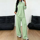 ☁️Women's Turtleneck Top & Wide-Leg Pants Set – Elegant Two-Piece Outfit For Cosy Everyday Style✨