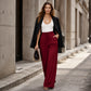 ⌛Limited-Time Offer✨Women's Casual Flowy Pleated Wide-Leg Pants – Flowy Relaxed Fit Pants For Effortless Everyday Elegance🤍