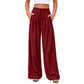 ⌛Limited-Time Offer✨Women's Casual Flowy Pleated Wide-Leg Pants – Flowy Relaxed Fit Pants For Effortless Everyday Elegance🤍