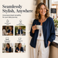 ✨ Women's Relaxed Button-Down Shirt – Loose Fit Casual Blouse For Effortless Everyday Elegance 🤍