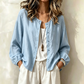 ✨ Women's Relaxed Button-Down Shirt – Loose Fit Casual Blouse For Effortless Everyday Elegance 🤍