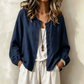 ✨ Women's Relaxed Button-Down Shirt – Loose Fit Casual Blouse For Effortless Everyday Elegance 🤍