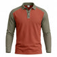 🍁New Fall Collection-Men's Casual Color-Block Long Sleeve Shirt