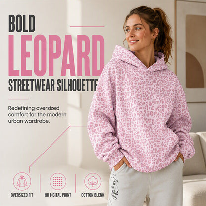 ✨ Women's Leopard Print Hooded Sweatshirt – A Bold Everyday Look🐆