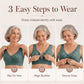 ⏰Last Day Sale 54% Off💃Front Closure Wire-Free Bra for Elderly Women Seamless Vest Style Plus Size