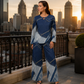 🎨 💙 Women's Long Sleeve Top & Wide Leg Pants Set