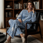 🎨 💙 Women's Long Sleeve Top & Wide Leg Pants Set