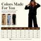 ⏰Last Day Sale 50% Off 💃 Women's V-Neck Long Sleeve Top & Wide-Leg Pants Set
