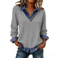 ⏰Last Day Sale 55% Off 👚 Women's Casual Patchwork Long Sleeve Top