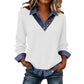 ⏰Last Day Sale 55% Off 👚 Women's Casual Patchwork Long Sleeve Top